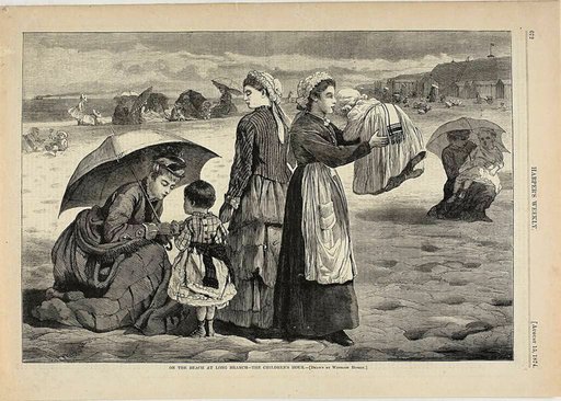 On the Beach at Long Branch—The Children's Hour