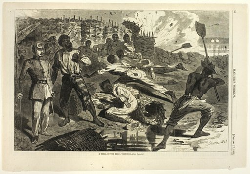 A Shell in the Rebel Trenches