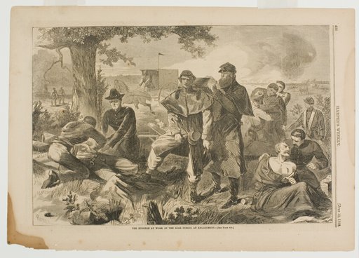 The Surgeon at Work at the Rear During an Engagement