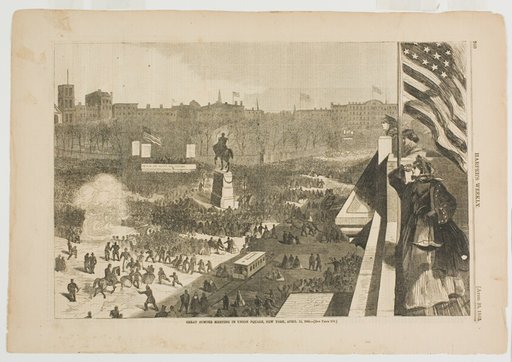 The Great Sumter Meeting in the Union Square, New York, April 11, 1863