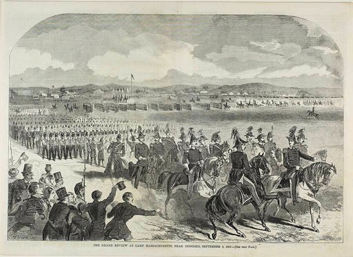 The Grand Review At Camp Massachusetts, Near Concord