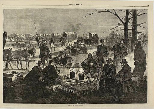 Halt of a Wagon Train