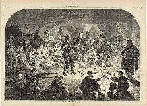 A Bivouac Fire on the Potomac