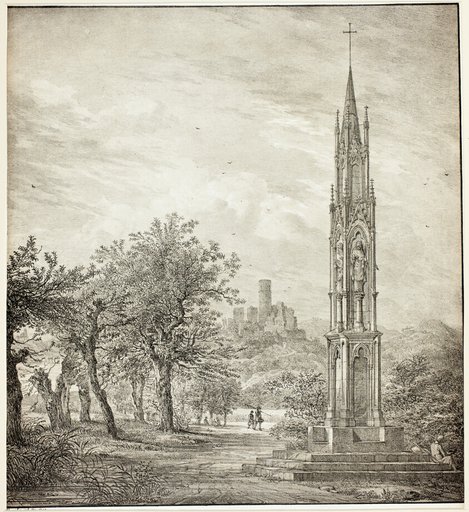 Ruin of Godesberg with the so-called High Cross of the Rhine