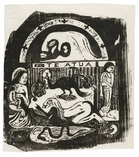Te atua (The God), from the Suite of Late Wood-Block Prints