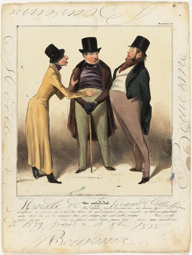 A Candidate. “Who do you want?... An upright, conscientious, sober man, an industrialist, a man who doesn't need the government to enrich himself, a man familiar with the law, who knows it well, through practice, very long practice... a long practice of law... you can't choose any better than... my honorable friend,” plate 48 from Caricaturana