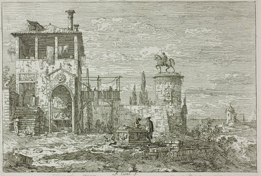 The Equestrian Monument, from Vedute