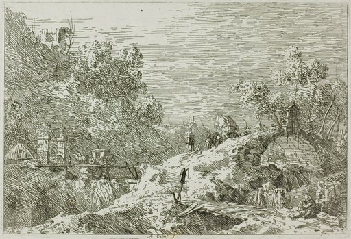Mountain Landscape wih Five Bridges, from Vedute