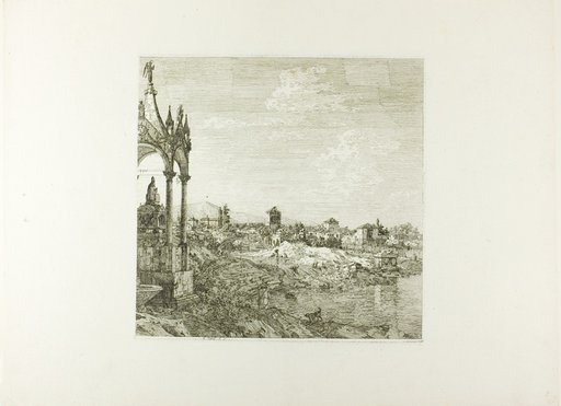 View of a Town with a Bishop's Tomb, from Vedute