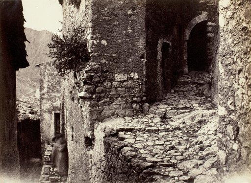 A Street in Sainte-Agnès near Roquebrune