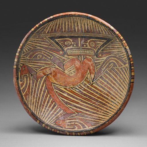 Pedestal Bowl Depicting an Anthropomorphic Saurian Figure