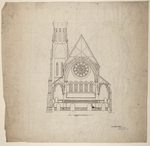 Second Presbyterian Church, Chicago, Illinois, Transverse Section