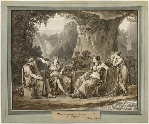 Telemachus Relates His Adventures to the Goddess Calypso, from The Adventures of Telemachus, Book 1
