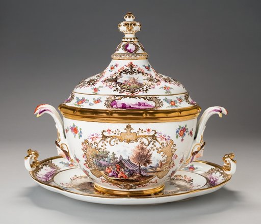 Covered Tureen and Stand (One of a Pair)