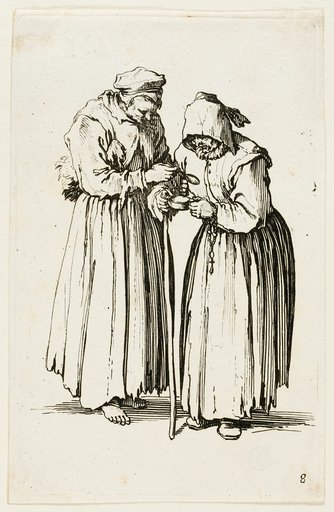 Two Women Beggars, plate eight from The Beggars