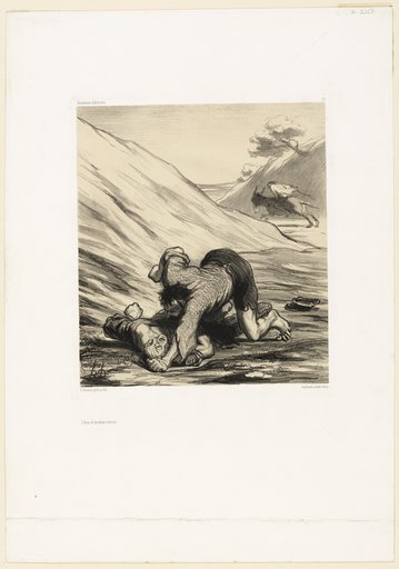 The Ass and Two Thieves, plate 75 from Souvenirs d’artistes