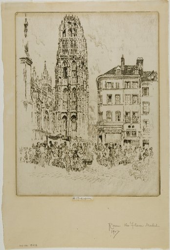 Flower Market and Butter Tower, Rouen