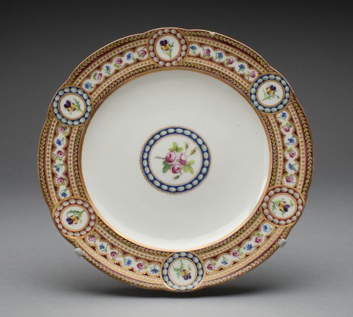 Plate from a service ordered by Marie-Antoinette