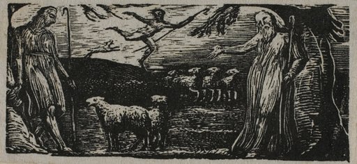 Thenot Remonstrates with Colinet, Lightfoot in Background, from The Pastorals of Virgil
