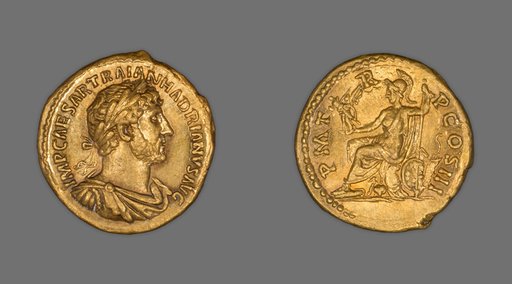 Aureus (Coin) Portraying Emperor Hadrian