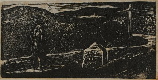 Colinet's Journey: Milestone Marked LXII Miles to London, from The Pastorals of Virgil