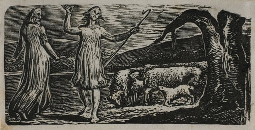 Colinet Departs in Sorrow: Riven Trunk at Right, from The Pastorals of Virgil