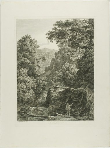 A Subiaco, from Malerisch Radierte Prospekte aus Italien