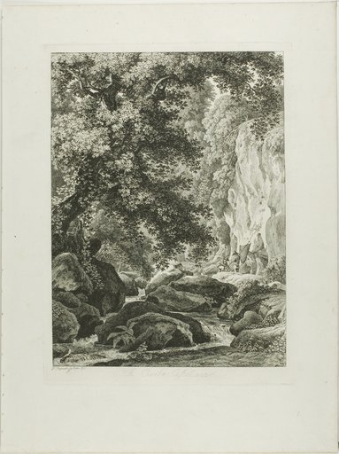 A Civita Castellana, from Malerisch Radierte Prospekte aus Italien