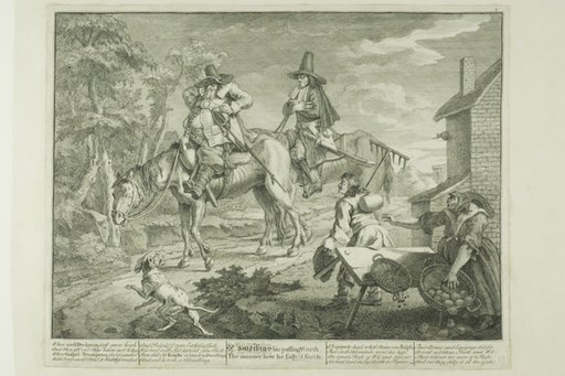 Hudibras Sallying Forth, plate two from Hudibras