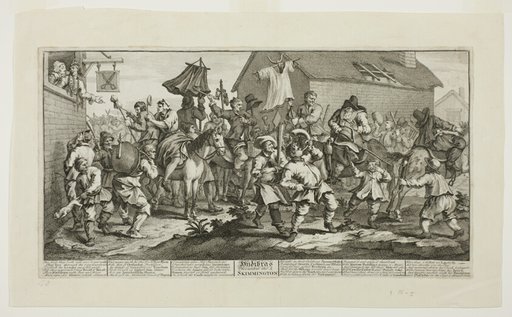 Hudibras and the Skimmington, plate seven from Hudibras