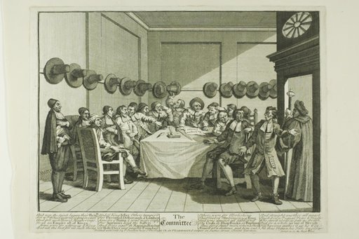 The Committee, plate ten from Hudibras