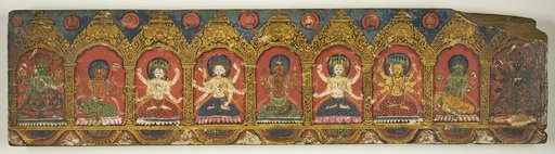 One of a Pair of Magical Charms (Dharani) Manuscript Covers