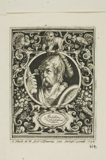 Judas Macabee, plate six from The Nine Worthies
