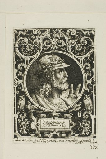 Godfrey of Bouillon, plate nine from The Nine Worthies