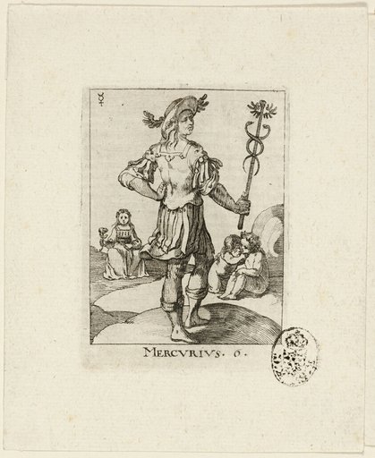 Mercurius, plate six from Der VII Planeten