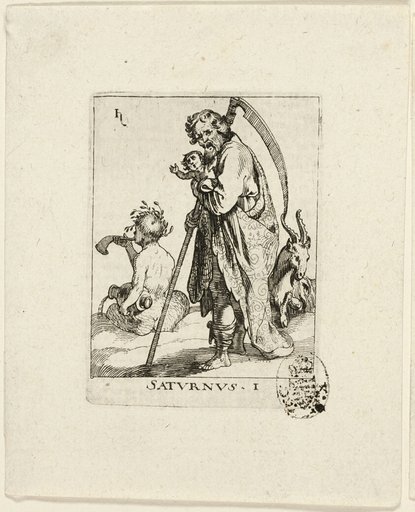 Saturnus, plate one from Der VII Planeten