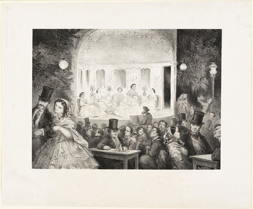 Sketch of a Café-Concert on the Rue Madame
