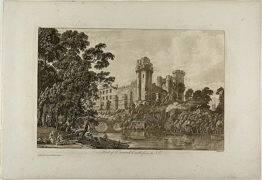 Part of Warwick Castel from the Southeast, plate 4