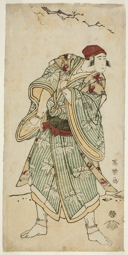The Actor Ichikawa Yaozo III as the Sparrow Seller Bunji Yasukata (Sandai-me Ichikawa Yaozo no suzume uri Bunji Yasukata)