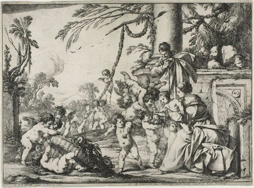 The Holy Family with Putti