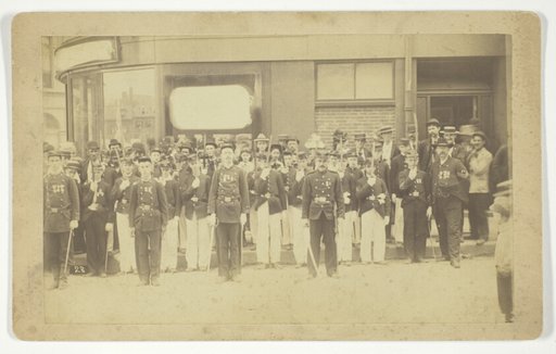 Untitled (Group Portrait of Men in Uniform)
