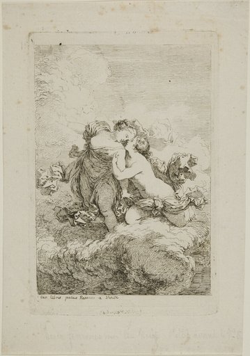 Two Female Figures on a Cloud