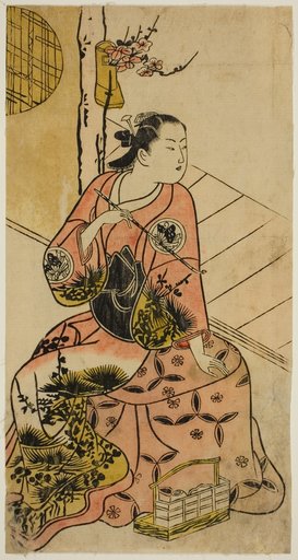 The Actor Sanjo Kantaro holding a pipe