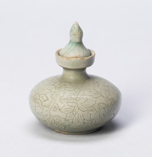 Covered Jar with Floral Motifs