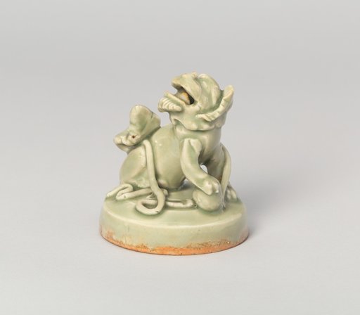 Lid with Lion-Dog, probably for Incense Burner