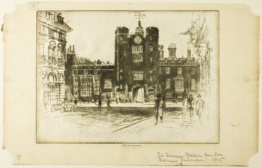 Saint James' Palace, from Saint James' Street
