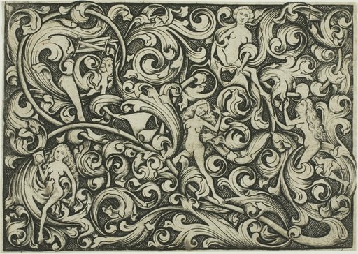Ornament with Women Fighting
