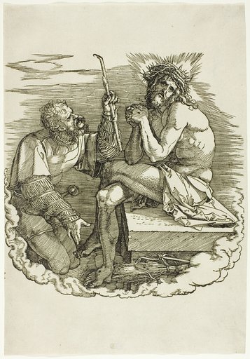 Christ, Man of Sorrows, Mocked by a Soldier, frontispiece from The Large Passion