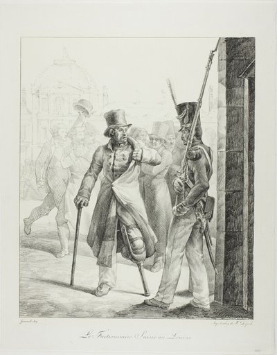 Swiss Sentry at the Louvre