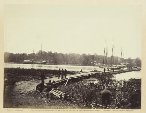 Pontoon Bridge Across The James
